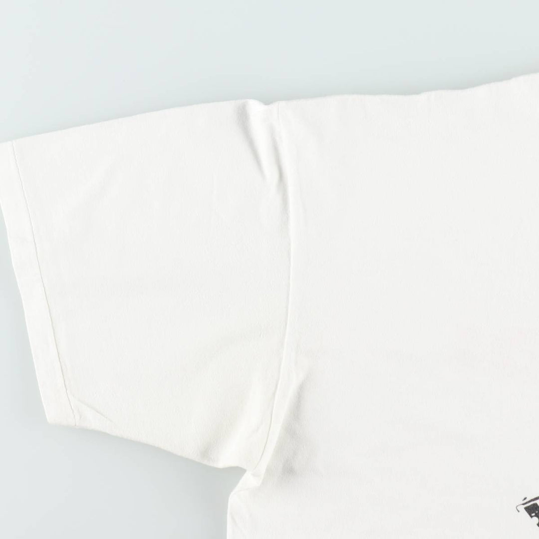90'S ONEITA Print T-Shirt, Men's XL (approx.) cotton white type Vintage Second Hand