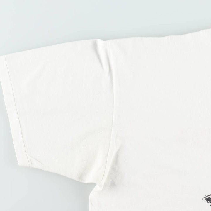 90'S ONEITA Print T-Shirt, Men's XL (approx.) cotton white type Vintage Second Hand