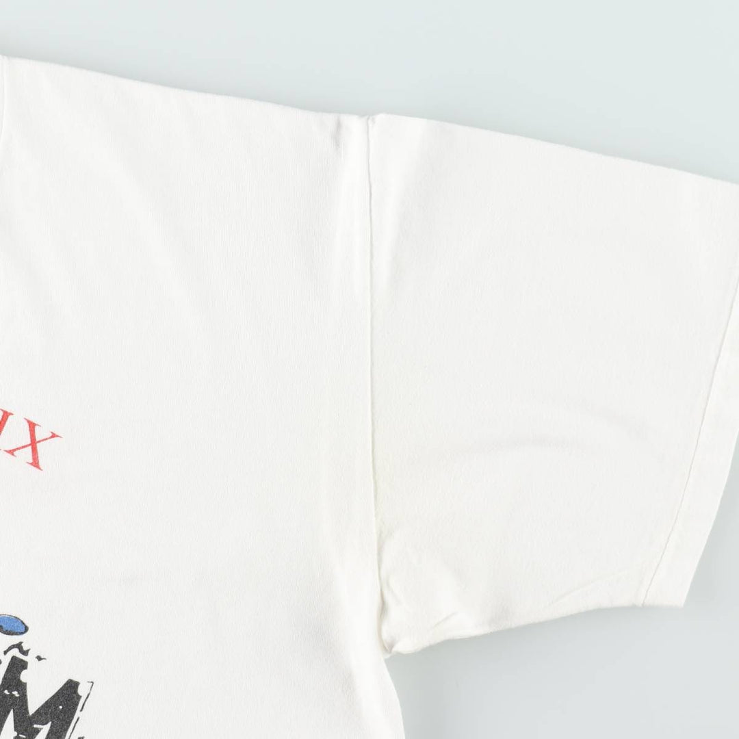90'S ONEITA Print T-Shirt, Men's XL (approx.) cotton white type Vintage Second Hand
