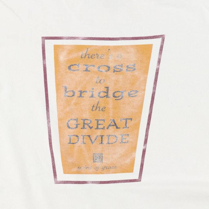 90'S Fruit of the Loom Point of Grace Band T-shirt, Made in USA, Men's Size L (approx.), Vintage cotton white type Vintage Second Hand