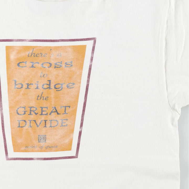 90'S Fruit of the Loom Point of Grace Band T-shirt, Made in USA, Men's Size L (approx.), Vintage cotton white type Vintage Second Hand