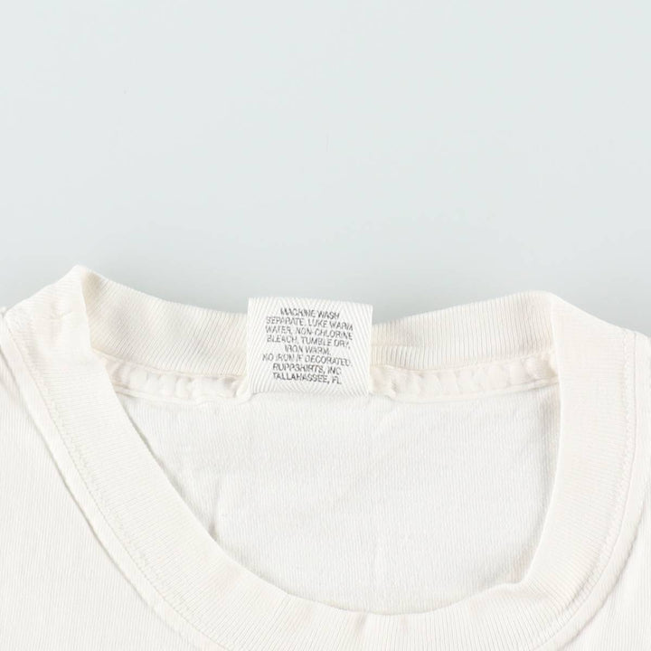 2000'S RUPPSHIRTS College T-shirt, Men's Size M (approx.) cotton white type Vintage Second Hand
