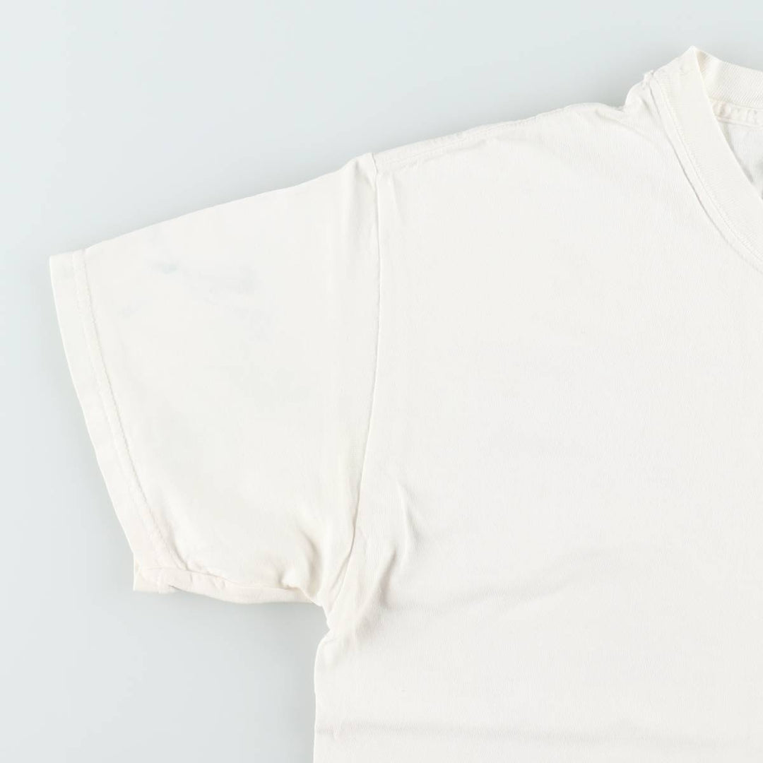 2000'S RUPPSHIRTS College T-shirt, Men's Size M (approx.) cotton white type Vintage Second Hand