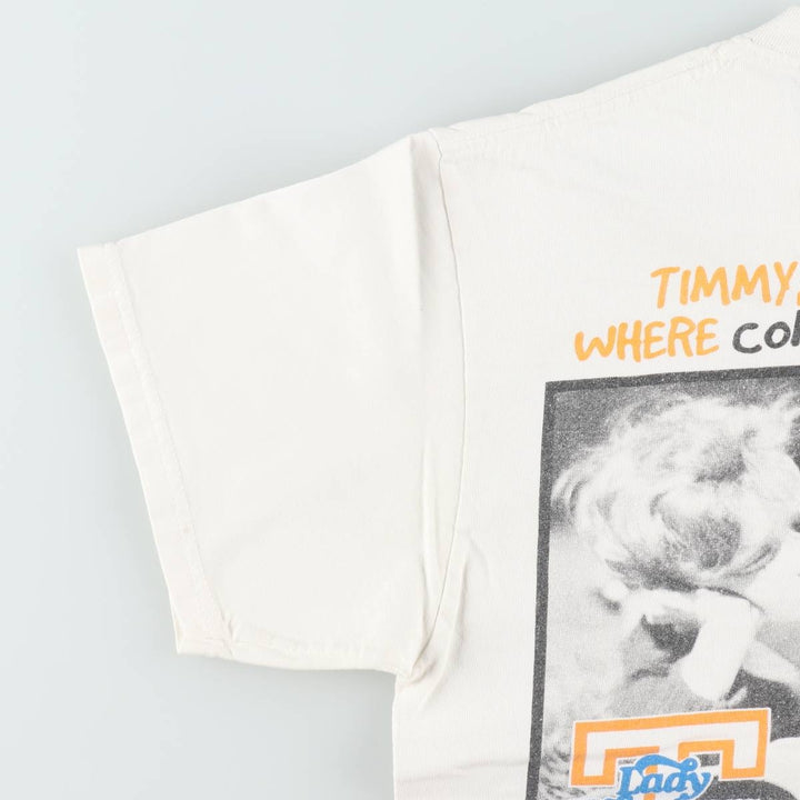 2000'S RUPPSHIRTS College T-shirt, Men's Size M (approx.) cotton white type Vintage Second Hand