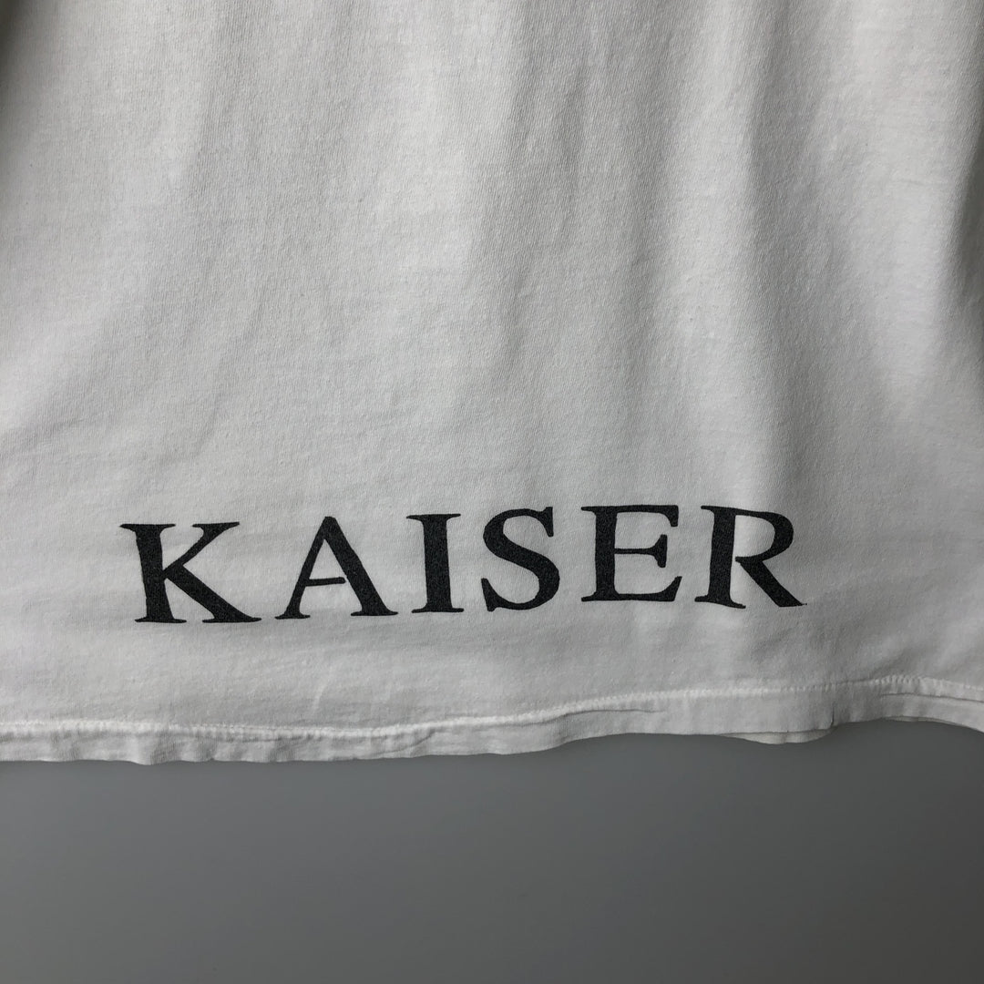 Vintage 90'S Hanes printed T-shirt, men's XL size cotton white type Vintage Second Hand