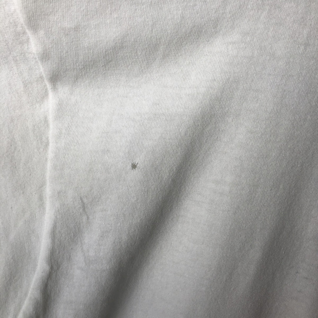 Vintage 90'S Hanes printed T-shirt, men's XL size cotton white type Vintage Second Hand