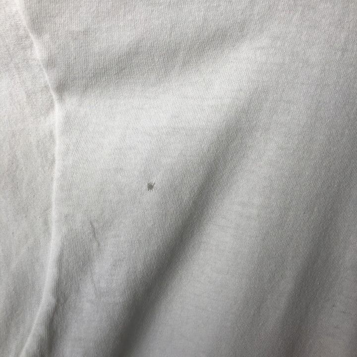 Vintage 90'S Hanes printed T-shirt, men's XL size cotton white type Vintage Second Hand