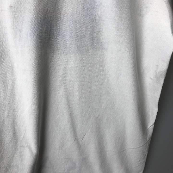 Vintage 90'S Hanes printed T-shirt, men's XL size cotton white type Vintage Second Hand