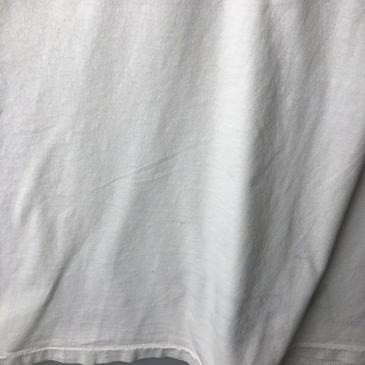 Vintage 90'S Hanes printed T-shirt, men's XL size cotton white type Vintage Second Hand