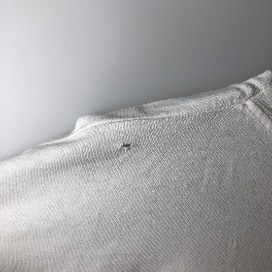 Vintage 90'S Hanes printed T-shirt, men's XL size cotton white type Vintage Second Hand