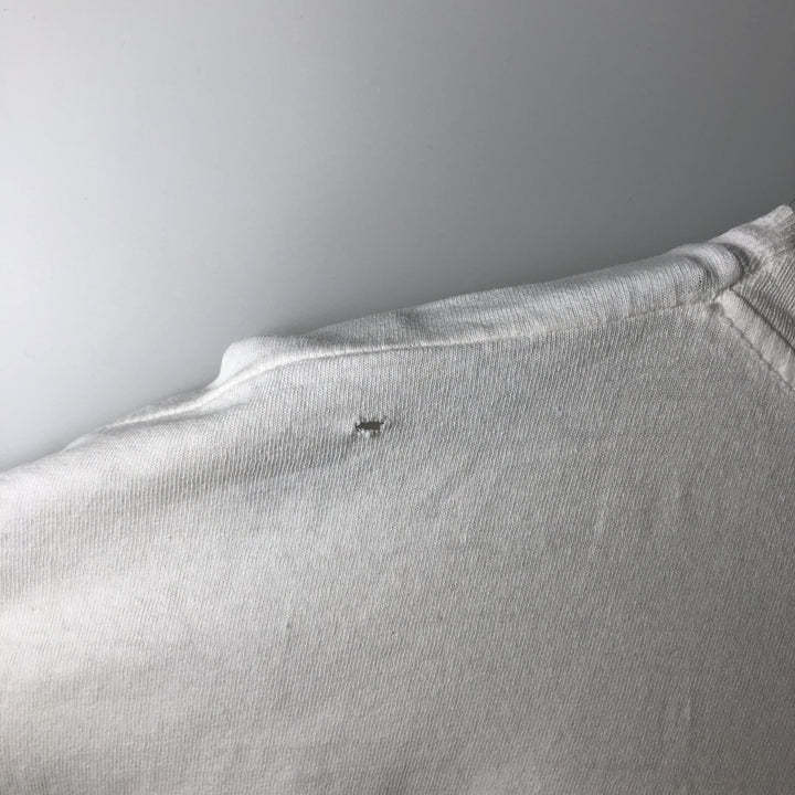 Vintage 90'S Hanes printed T-shirt, men's XL size cotton white type Vintage Second Hand