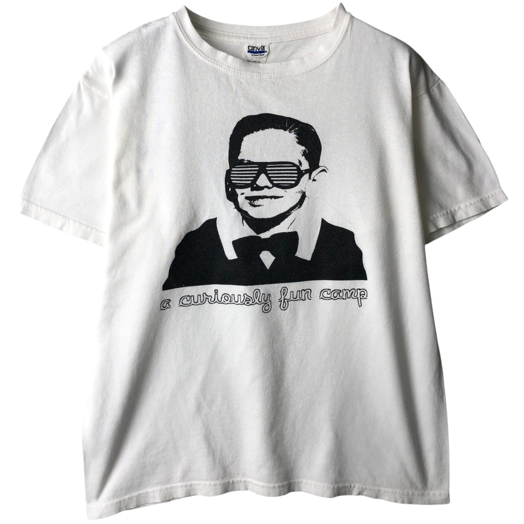 Anvil (Who's this?) Printed T-shirt, Men's Size M cotton white type Vintage Second Hand