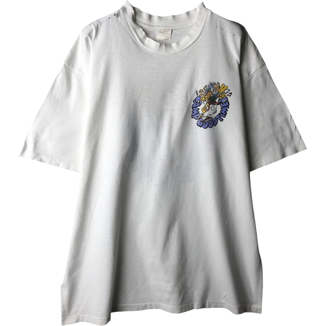 KING Ts Printed T-Shirt, Men's XL (approx.), Vintage cotton white type Vintage Second Hand