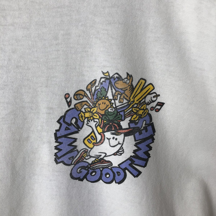 KING Ts Printed T-Shirt, Men's XL (approx.), Vintage cotton white type Vintage Second Hand