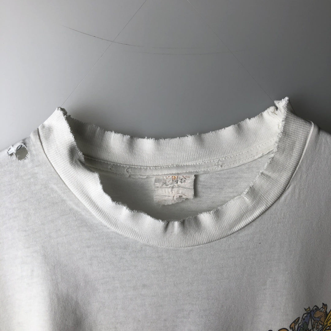 KING Ts Printed T-Shirt, Men's XL (approx.), Vintage cotton white type Vintage Second Hand