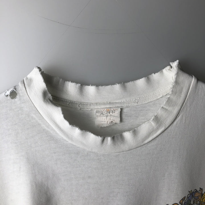 KING Ts Printed T-Shirt, Men's XL (approx.), Vintage cotton white type Vintage Second Hand