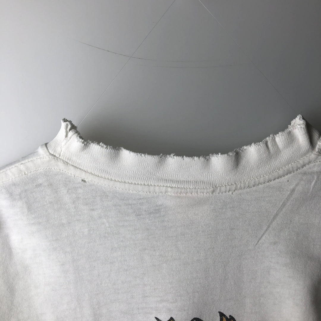 KING Ts Printed T-Shirt, Men's XL (approx.), Vintage cotton white type Vintage Second Hand