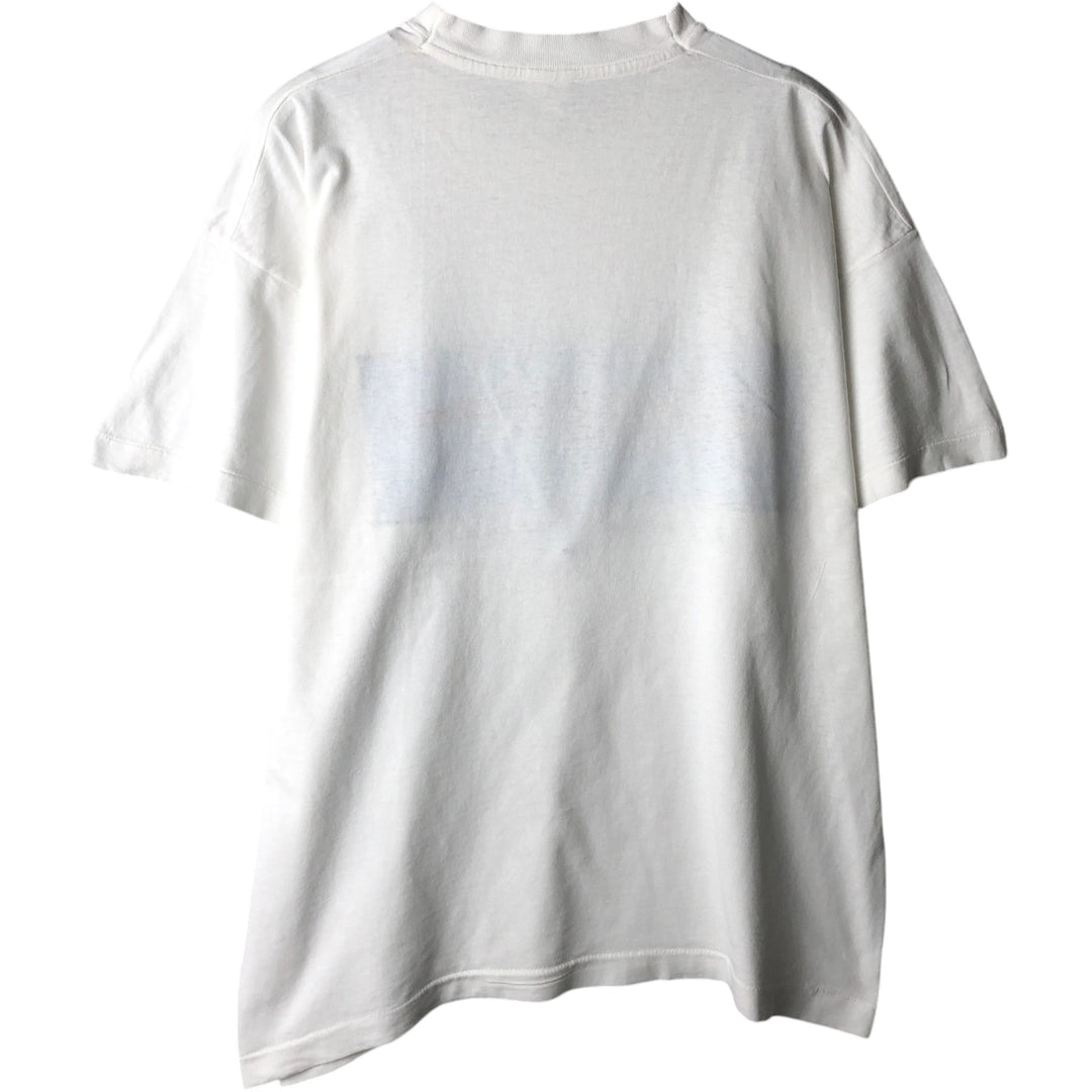 80s-90'S Screen Stars Print T-Shirt, Men's Size XL (Equivalent), Vintage unclear white type Vintage Second Hand