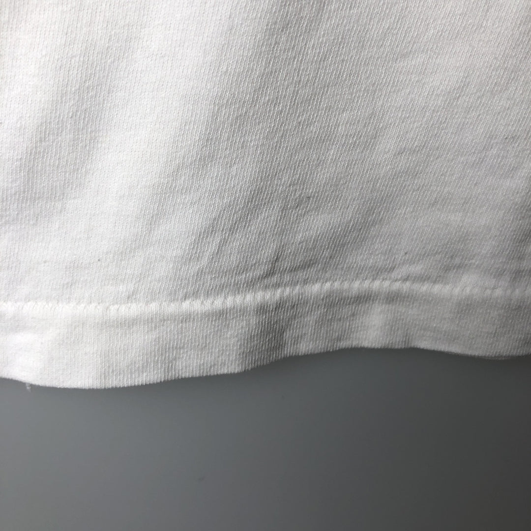 90'S Fruit of the Loom printed T-shirt, made in the USA, men's size L, vintage cotton white type Vintage Second Hand