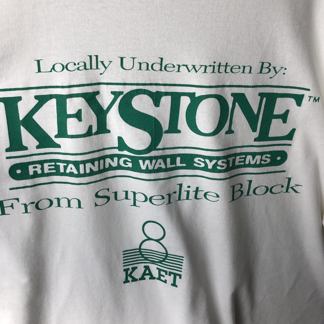 90'S Fruit of the Loom printed T-shirt, made in the USA, men's XL size, vintage cotton white type Vintage Second Hand