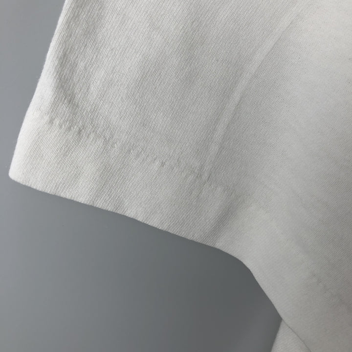 90'S Fruit of the Loom printed T-shirt, made in the USA, men's XL size, vintage cotton white type Vintage Second Hand