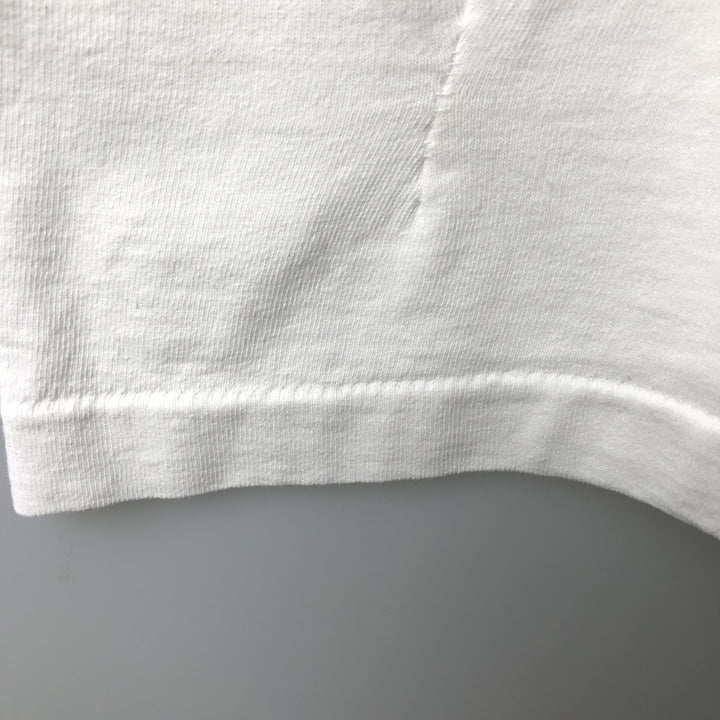 90'S Fruit of the Loom printed T-shirt, made in the USA, men's XL size, vintage cotton white type Vintage Second Hand