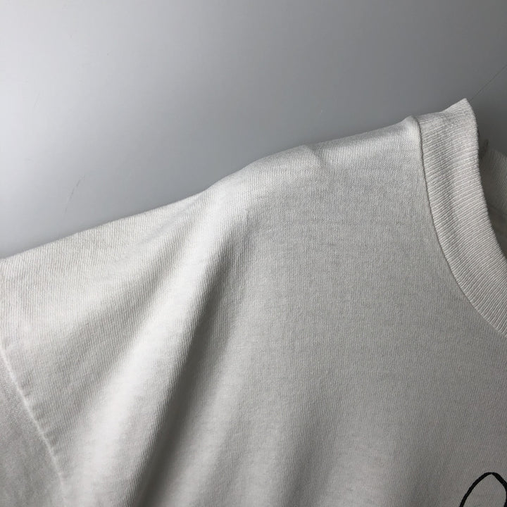 90'S Fruit of the Loom printed T-shirt, made in the USA, men's XL size, vintage cotton white type Vintage Second Hand