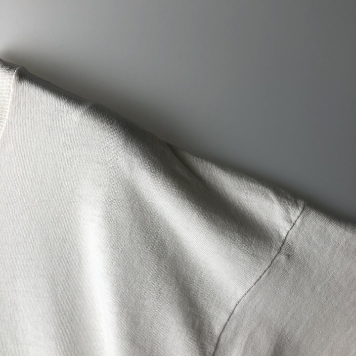 90'S Fruit of the Loom printed T-shirt, made in the USA, men's XL size, vintage cotton white type Vintage Second Hand