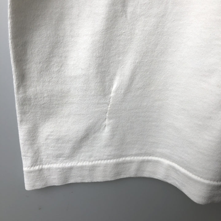 90'S Fruit of the Loom printed T-shirt, made in the USA, men's XL size, vintage cotton white type Vintage Second Hand