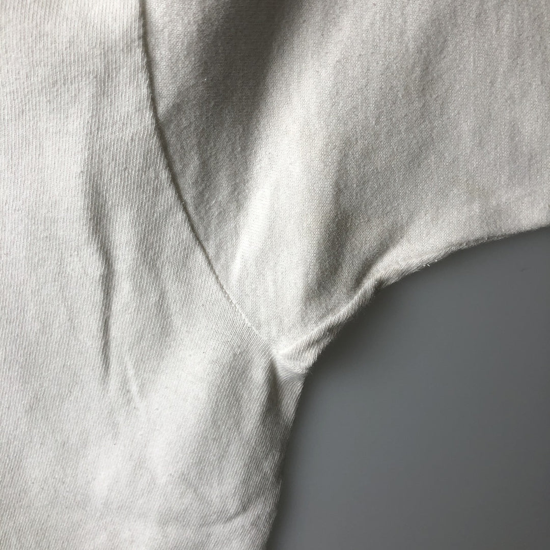 90'S Fruit of the Loom printed T-shirt, made in the USA, men's XL size, vintage cotton white type Vintage Second Hand