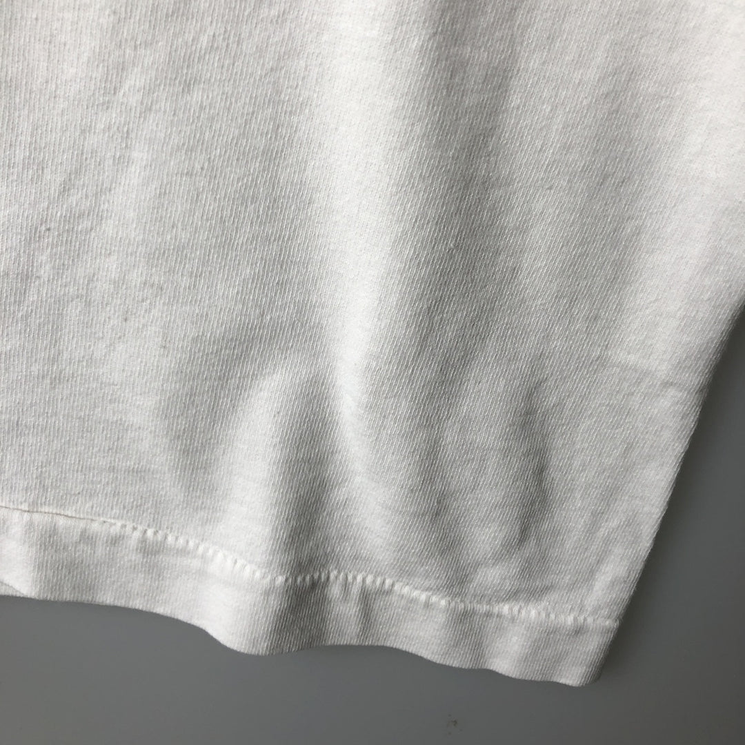 90'S Fruit of the Loom printed T-shirt, made in the USA, men's XL size, vintage cotton white type Vintage Second Hand