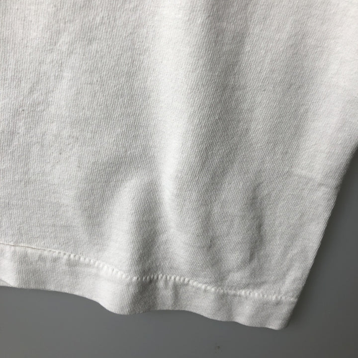 90'S Fruit of the Loom printed T-shirt, made in the USA, men's XL size, vintage cotton white type Vintage Second Hand