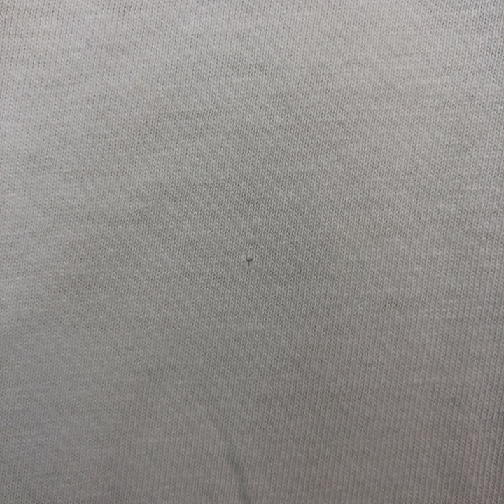 Vintage 80'S Hanes BEEFY-T Blue Tag Printed T-Shirt Made in USA Men's Size L cotton white type Vintage Second Hand