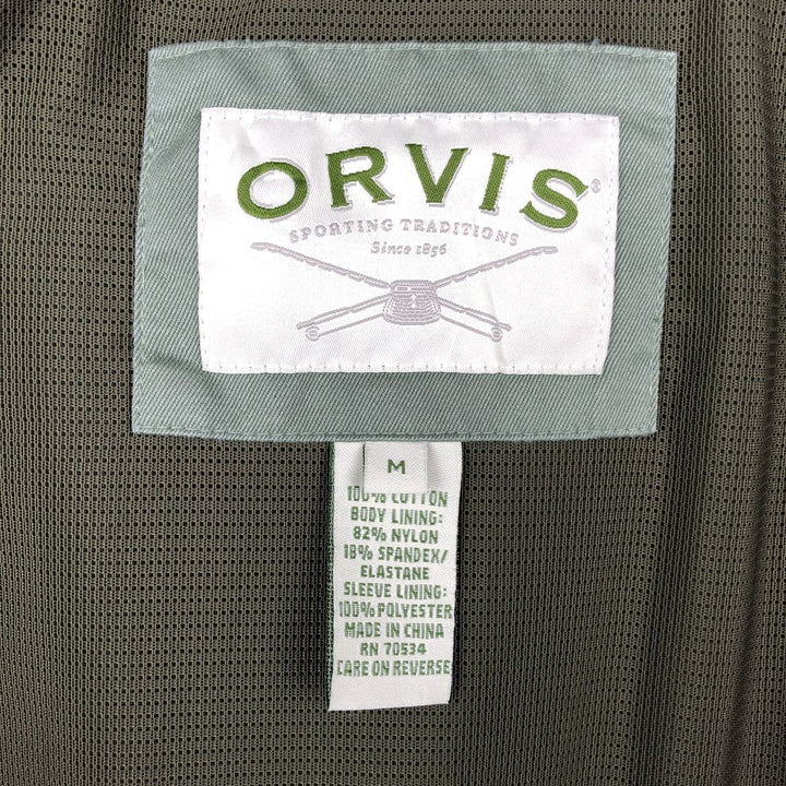 2000'S Orvis Harrington Jacket Swing Top, Men's Size M cotton Khaki type Vintage Second Hand