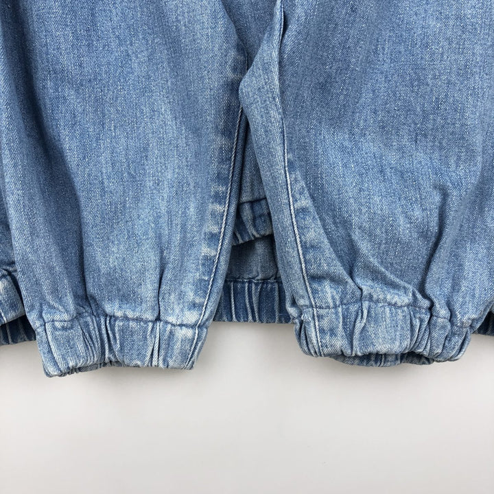 80s-90'S Lands' End denim swing top sports jacket, men's size L equivalent, vintage. cotton blue type Vintage Second Hand