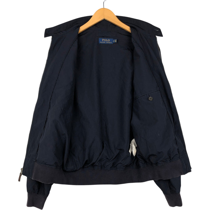 Ralph Lauren POLO RALPH LAUREN Harrington Jacket, Swing Top, Men's Size Small polyester navy blue type Vintage Second Hand