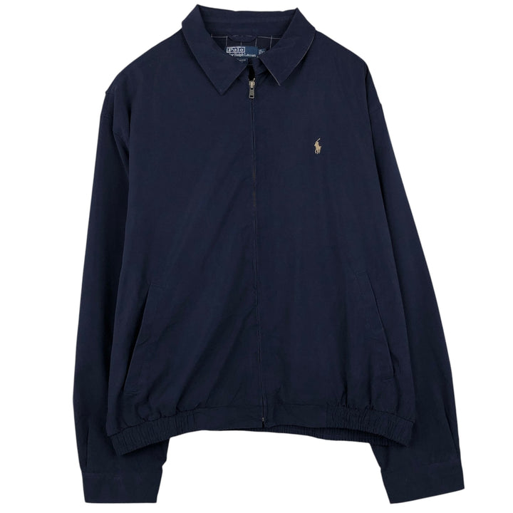 Ralph Lauren POLO by Ralph Lauren Swing Top Sports Jacket Men's XL polyester navy blue type Vintage Second Hand