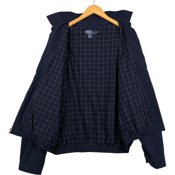 Ralph Lauren POLO by Ralph Lauren Swing Top Sports Jacket Men's XL polyester navy blue type Vintage Second Hand