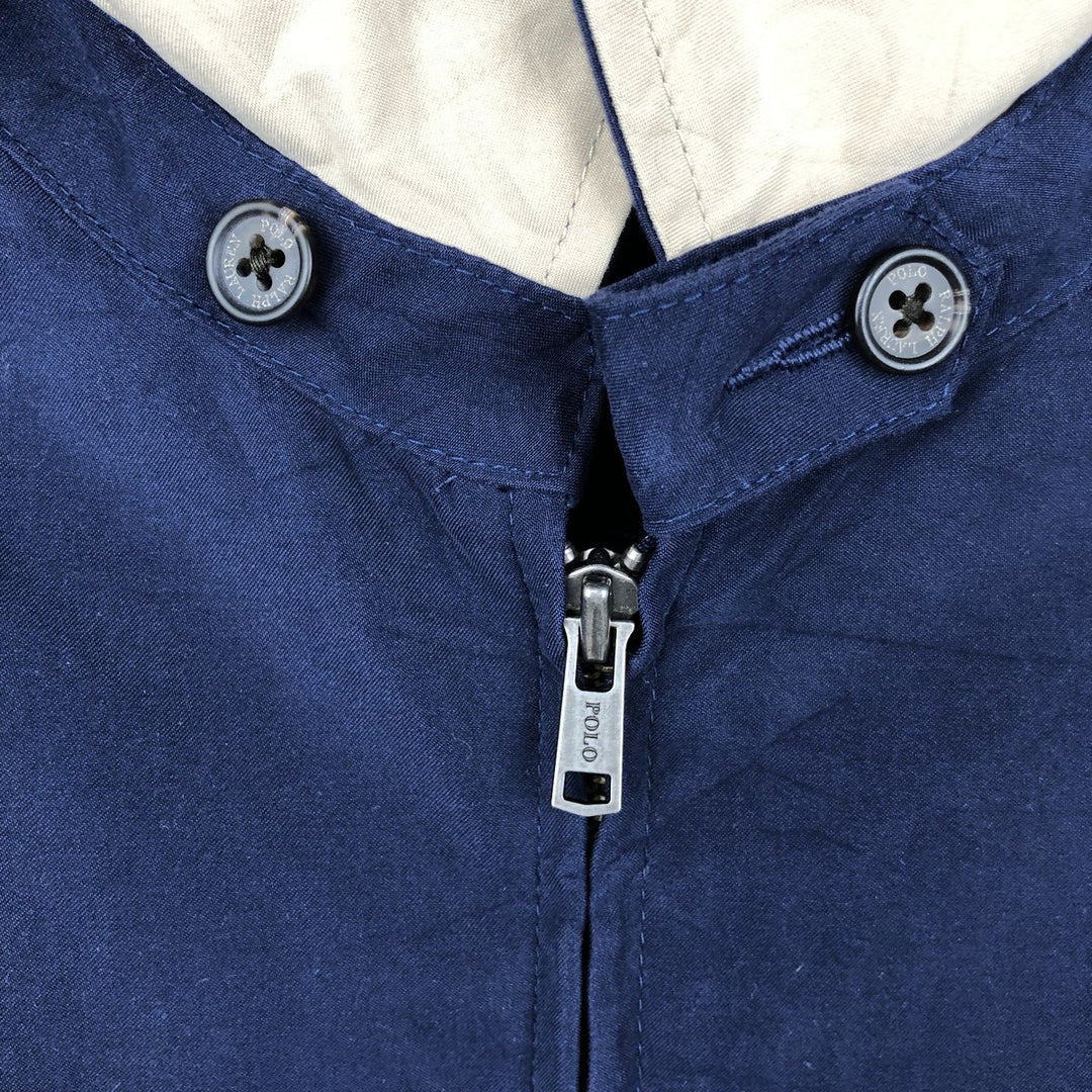 Ralph Lauren POLO by Ralph Lauren Swing Top Sports Jacket Men's XL polyester navy blue type Vintage Second Hand