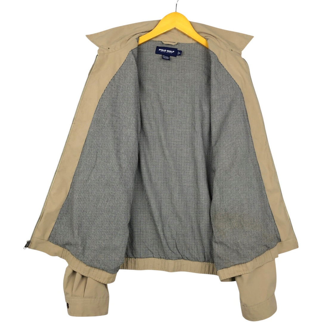 Ralph Lauren POLO GOLF Swing Top Sports Jacket Men's XL polyester Beige type Vintage Second Hand