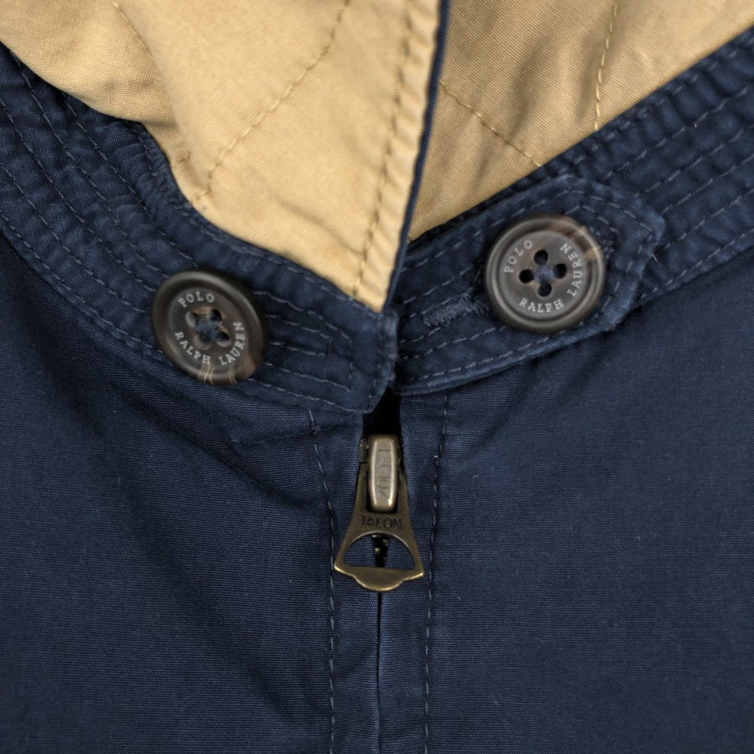 Ralph Lauren POLO RALPH LAUREN Swing Top Sports Jacket Men's L size cotton navy blue type Vintage Second Hand