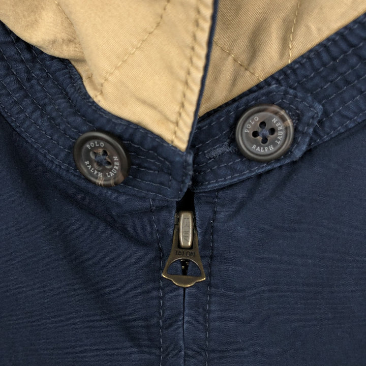 Ralph Lauren POLO RALPH LAUREN Swing Top Sports Jacket Men's L size cotton navy blue type Vintage Second Hand