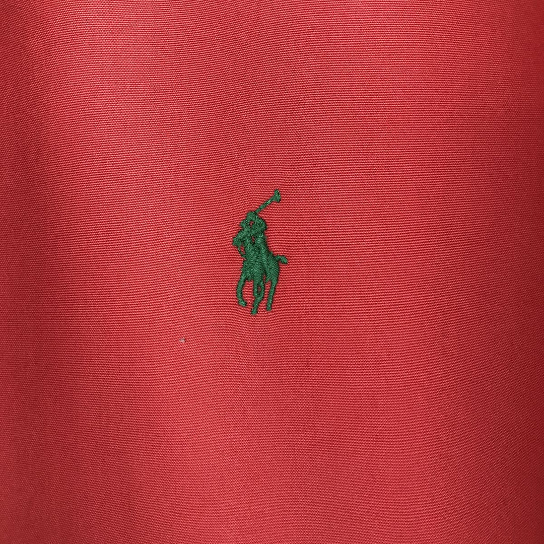Ralph Lauren Classic Fit short sleeve button down shirt, men's size XL cotton red type Vintage Second Hand