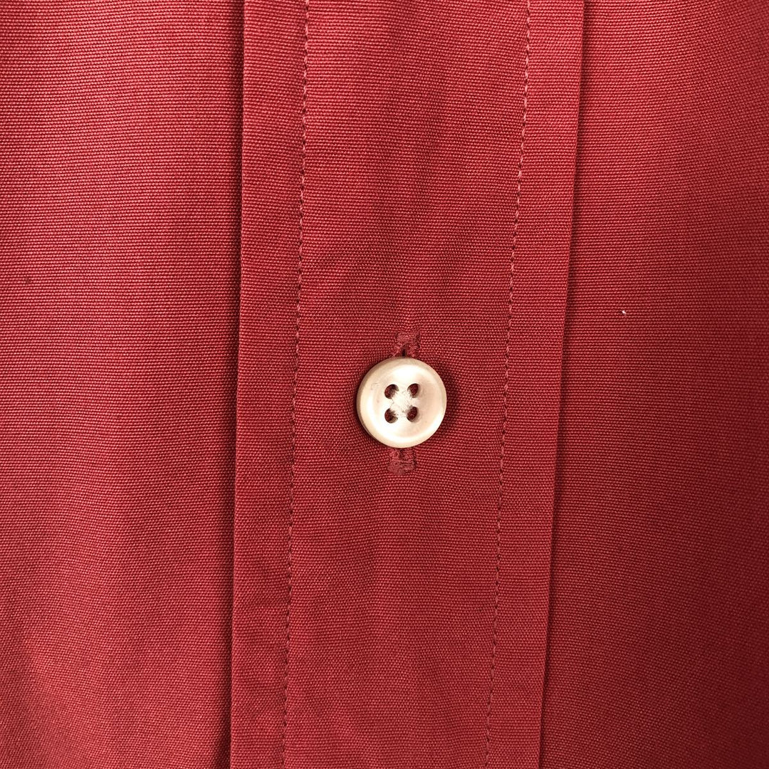Ralph Lauren Classic Fit short sleeve button down shirt, men's size XL cotton red type Vintage Second Hand