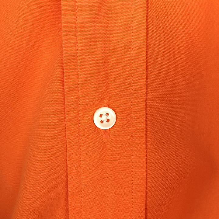 Ralph Lauren Classic Fit short sleeve button down shirt, men's size L cotton orange type Vintage Second Hand