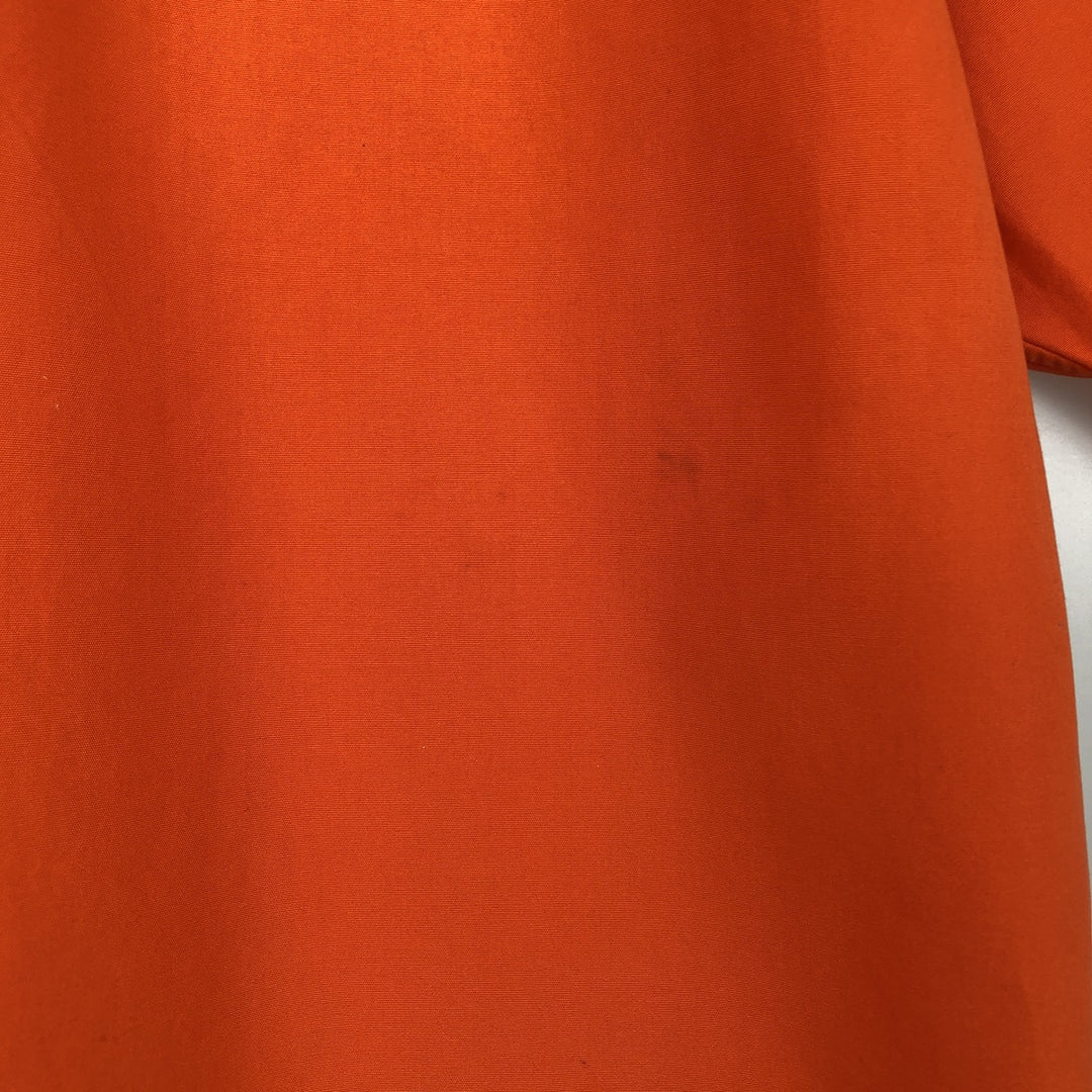 Ralph Lauren Classic Fit short sleeve button down shirt, men's size L cotton orange type Vintage Second Hand