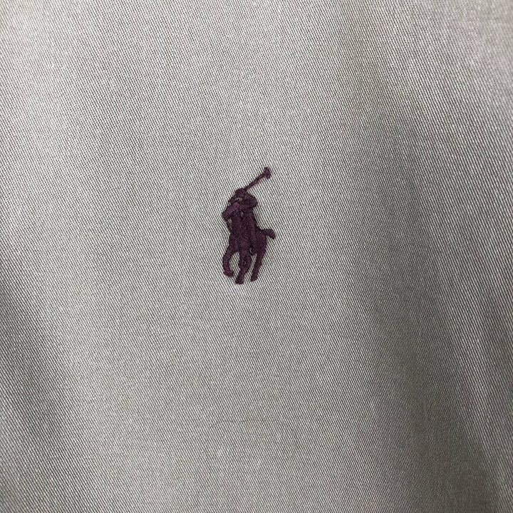 Ralph Lauren BLAKE short sleeve button down shirt, men's XL size cotton Khaki type Vintage Second Hand