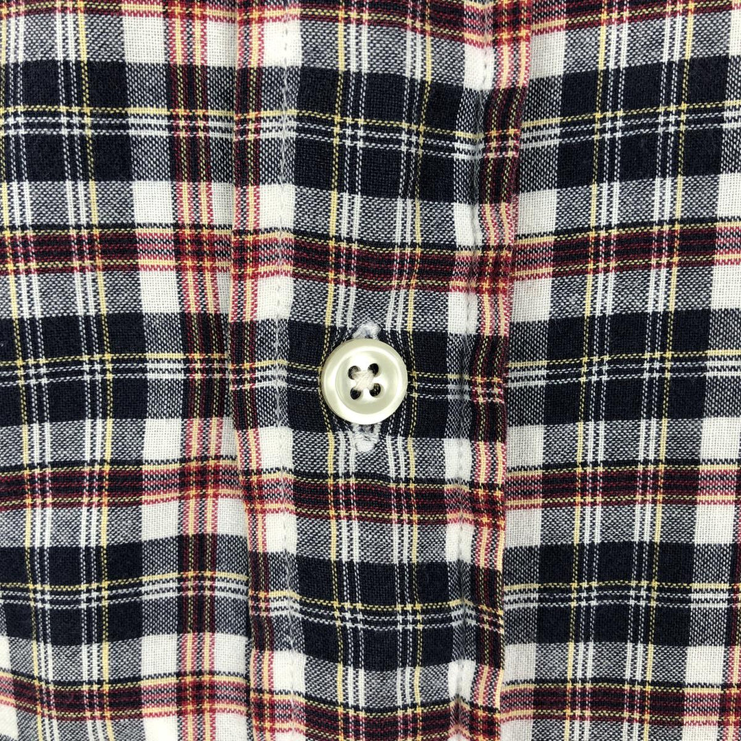 Ralph Lauren BLAKE short sleeve button down check shirt, men's size M cotton black type Vintage Second Hand