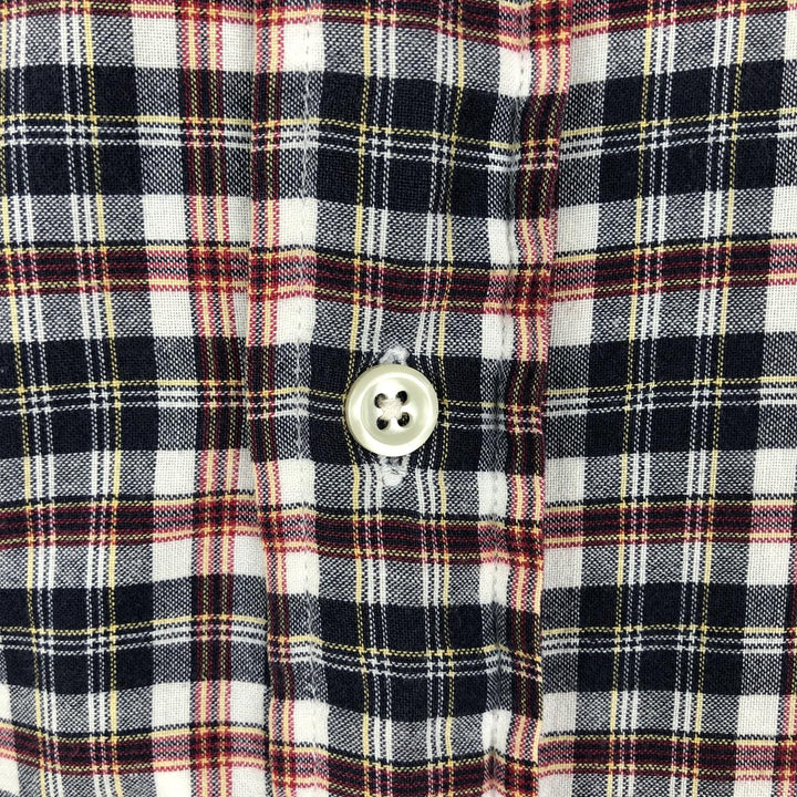 Ralph Lauren BLAKE short sleeve button down check shirt, men's size M cotton black type Vintage Second Hand