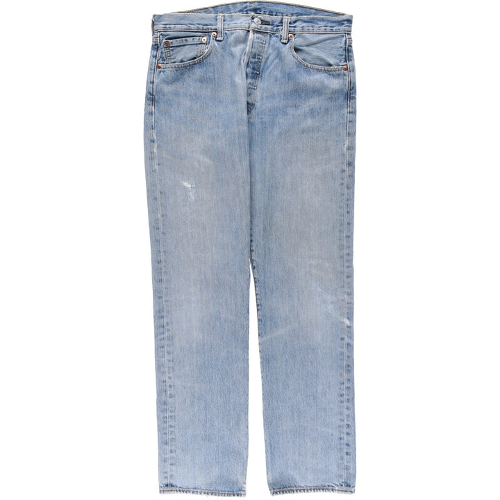 Levi's 501-0193 Straight Denim Pants, W33L32 (equivalent to men's W34) cotton Blue type light blue Vintage Second Hand